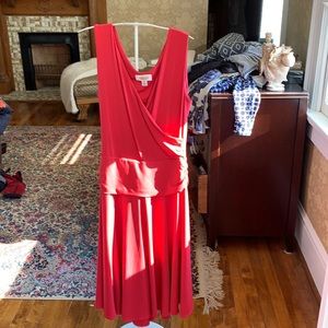 NWOT Talbots sleeveless wrap dress.‎ Flatters every figure.